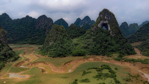 Cao Bang Angel Eye from above